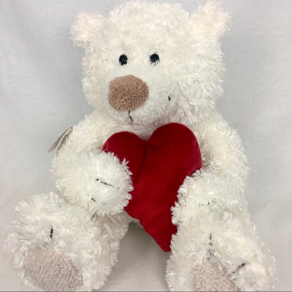HALLMARK Heartly "Hug Me Squeeze Me Love Me" Talking Animated Love Bear Heart